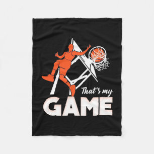 Basketball Es ist mein Spiel Fleecedecke