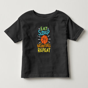 Basketball - Essen Schlafen Basketball Wiederholen Kleinkind T-shirt