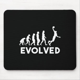 Basketball Evolution Männer Frauen Mädchen Kinder Mousepad