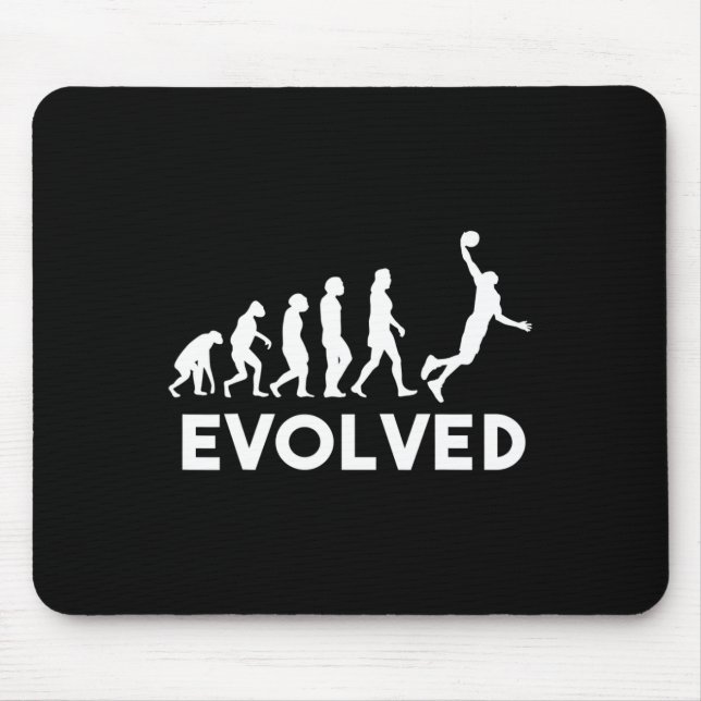 Basketball Evolution Männer Frauen Mädchen Kinder  Mousepad (Vorne)