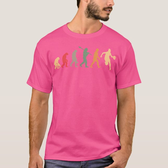 Basketball-Evolution Vintag T-Shirt (Vorderseite)