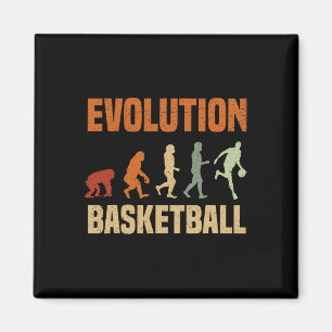 Basketball Evolution vom Affen zum Männchen Ganze Magnet