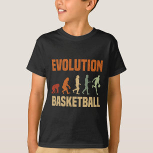 Basketball Evolution vom Affen zum Männchen Ganze T-Shirt
