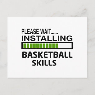 Basketball-Fähigkeiten installieren Postkarte