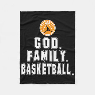 Basketball Familiengottesspieler Christlich Fleecedecke