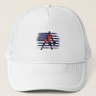 Basketball Fan Jersey USA Flag Truckerkappe