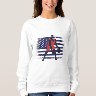 Basketball-Fan-Trikot USA-Flagge Sweatshirt