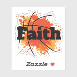 Basketball-Fantasie-Design mit Splash Art Aufkleber