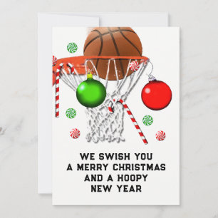 Basketball Feiertagskarte