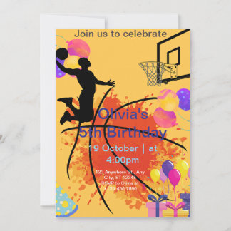 Basketball Feiertagskarte