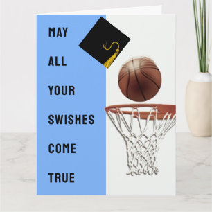 Basketball Fêtes Bonne chance Carte de diplôme