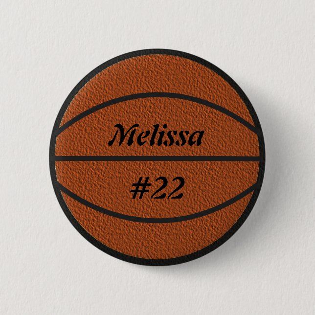 Basketball-Flair-Knopf Button (Vorderseite)