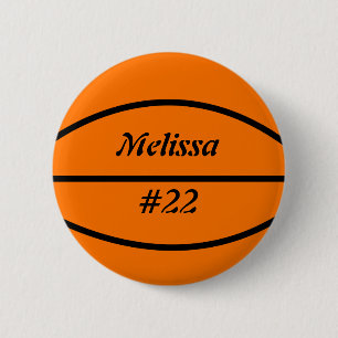 Basketball-Flair-Knopf Button