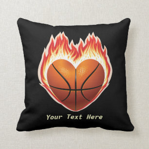 Basketball-Flammen-Wurfs-Kissen Kissen