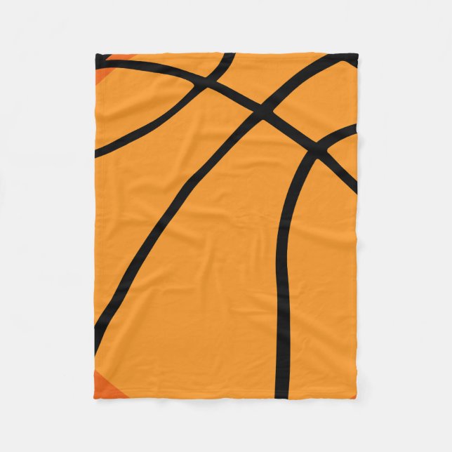 Basketball Fleecedecke (Vorderseite)