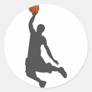 Basketball Flieger Typ Runder Aufkleber