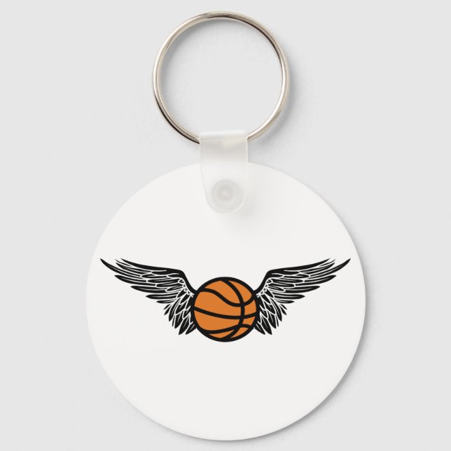 Basketball. Flügel. Schlüsselanhänger (Vorderseite)