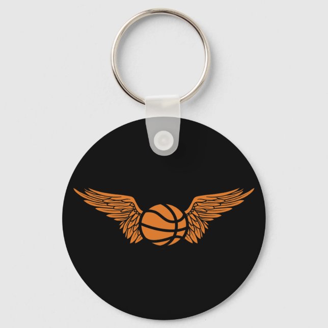 Basketball. Flügel. Schlüsselanhänger (Vorderseite)