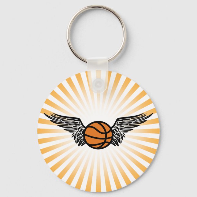 Basketball. Flügel. Schlüsselanhänger (Vorderseite)