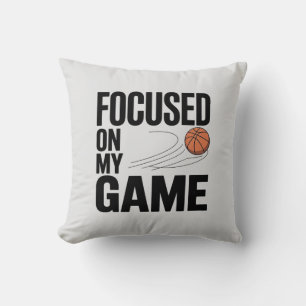 Basketball Fokussiertes Kissen & Kissen