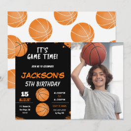 Basketball-Foto Einladung