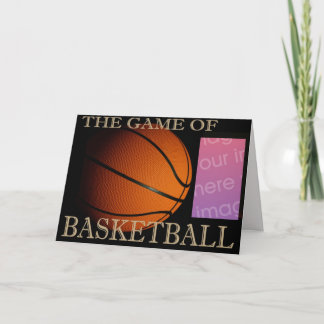 Basketball Foto Grußkarte Karte