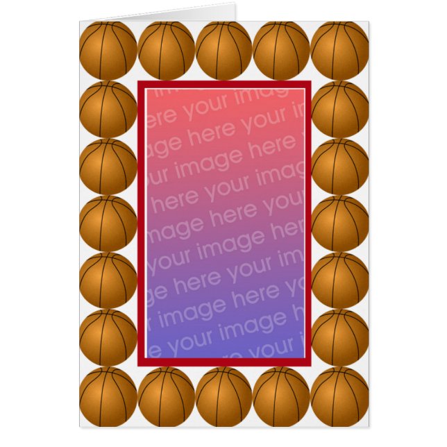 Basketball-Fotokarte (Vorne)