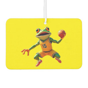 Basketball-Frosch-gelber-Auto-Luftverbesserer Autolufterfrischer