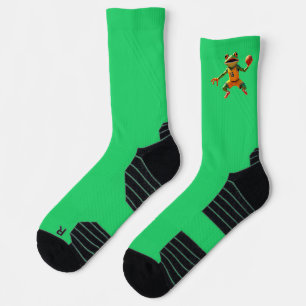 Basketball Frosch grüne Hochleistungssocken Socken