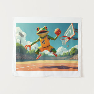 Basketball-Froschband Wandteppich