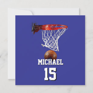 Basketball Fügen Sie Ihren Namen und Ihre Nummer P Karte