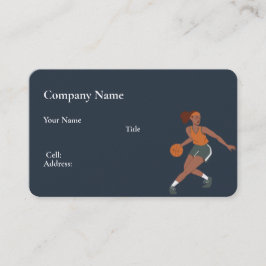 Basketball für eine weiße Vorlage Visitenkarte