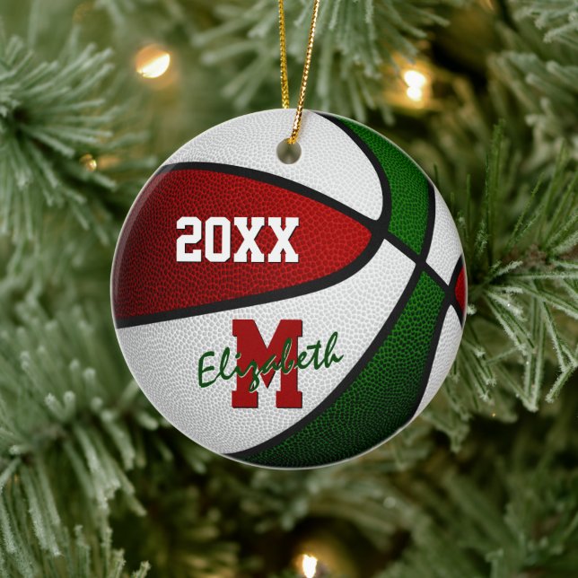 Basketball für Jungen Keramik Ornament (Baum)