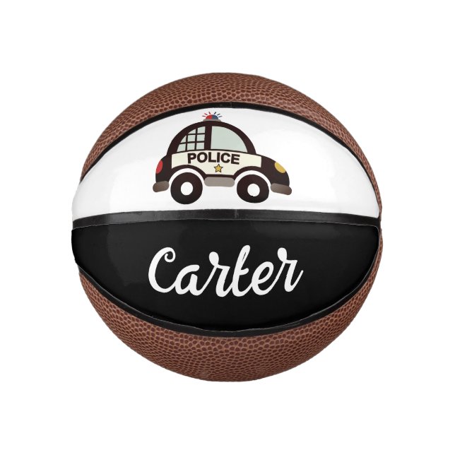 Basketball für Kleinkinder mit niedlichem Polizeiw (Vorderseite)