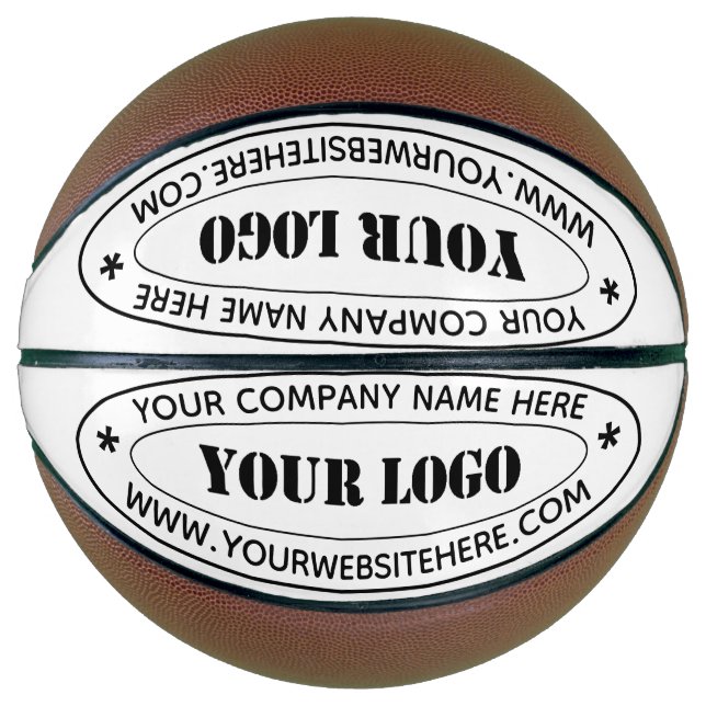 Basketball für kundenspezifische Firmenlogos und T (Vorderseite)