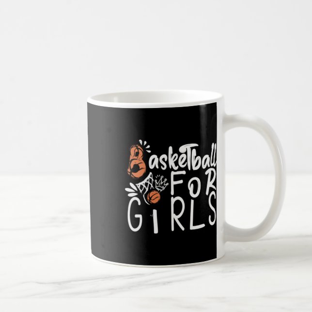 Basketball für Mädchen Kaffeetasse (Rechts)