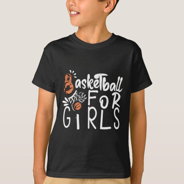 Basketball für Mädchen T-Shirt (Vorderseite)