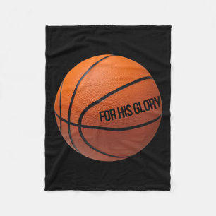 Basketball für Sportler, die Gott und Liebe Fleecedecke