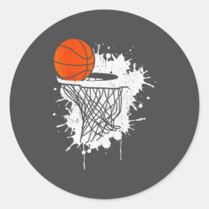 Basketball für Trainer Spieler Jungen Mädchen Männ Runder Aufkleber