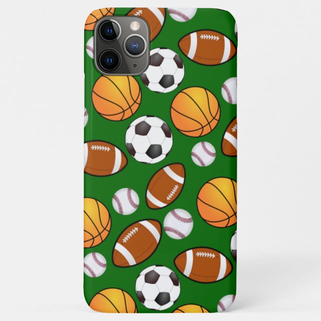 Basketball Fußball Baseball Sportthema Case-Mate iPhone Hülle (Rückseite)