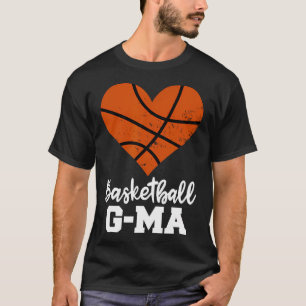 Basketball G-Ma Funny Basketball Herz Grandma Gee T-Shirt