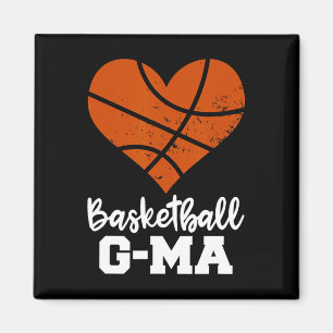 Basketball G-ma Spaß Basketball Herz Großmutter Ge Magnet