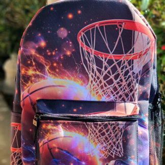 Basketball Galaxy Stil Bedruckter Rucksack