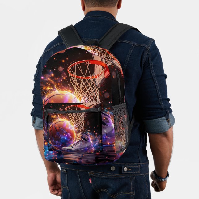 Basketball Galaxy Style Bedruckter Rucksack (Insitu (Modell))
