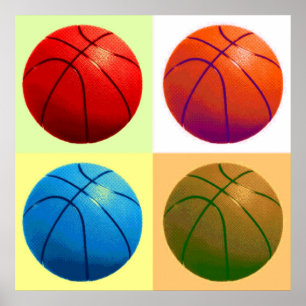 Basketball Game Artwork Poster