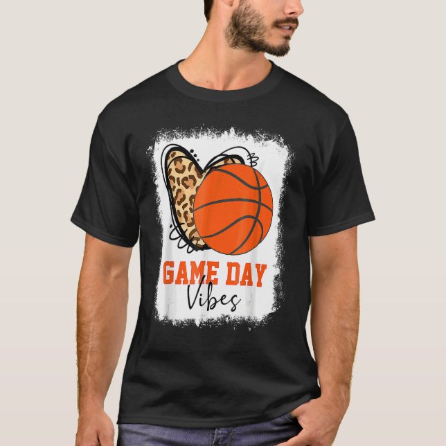 Basketball Game Day Vibes Basketball Mama Game Day T-Shirt (Vorderseite)