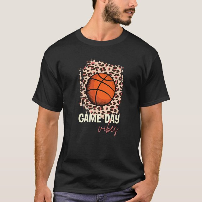 Basketball Gameday Vibe T-Shirt (Vorderseite)