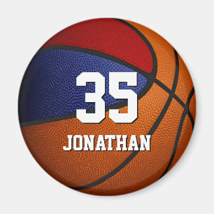 Basketball-Gastgeschenke in Rot-Blau Magnet