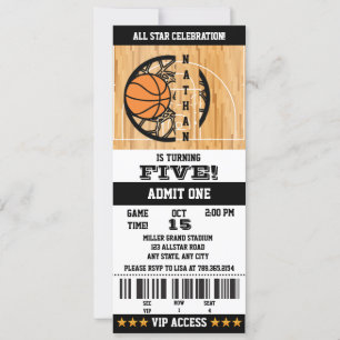 Basketball Geburtstag Einladung