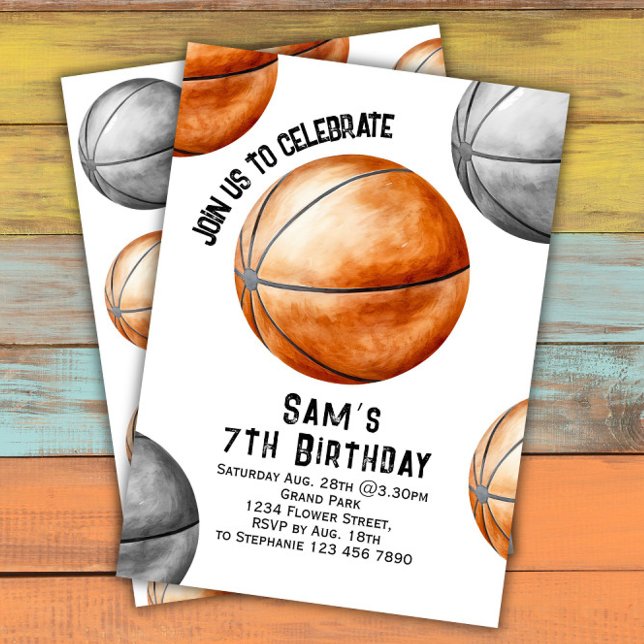 Basketball Geburtstag Einladung Basketball Party (Von Creator hochgeladen)